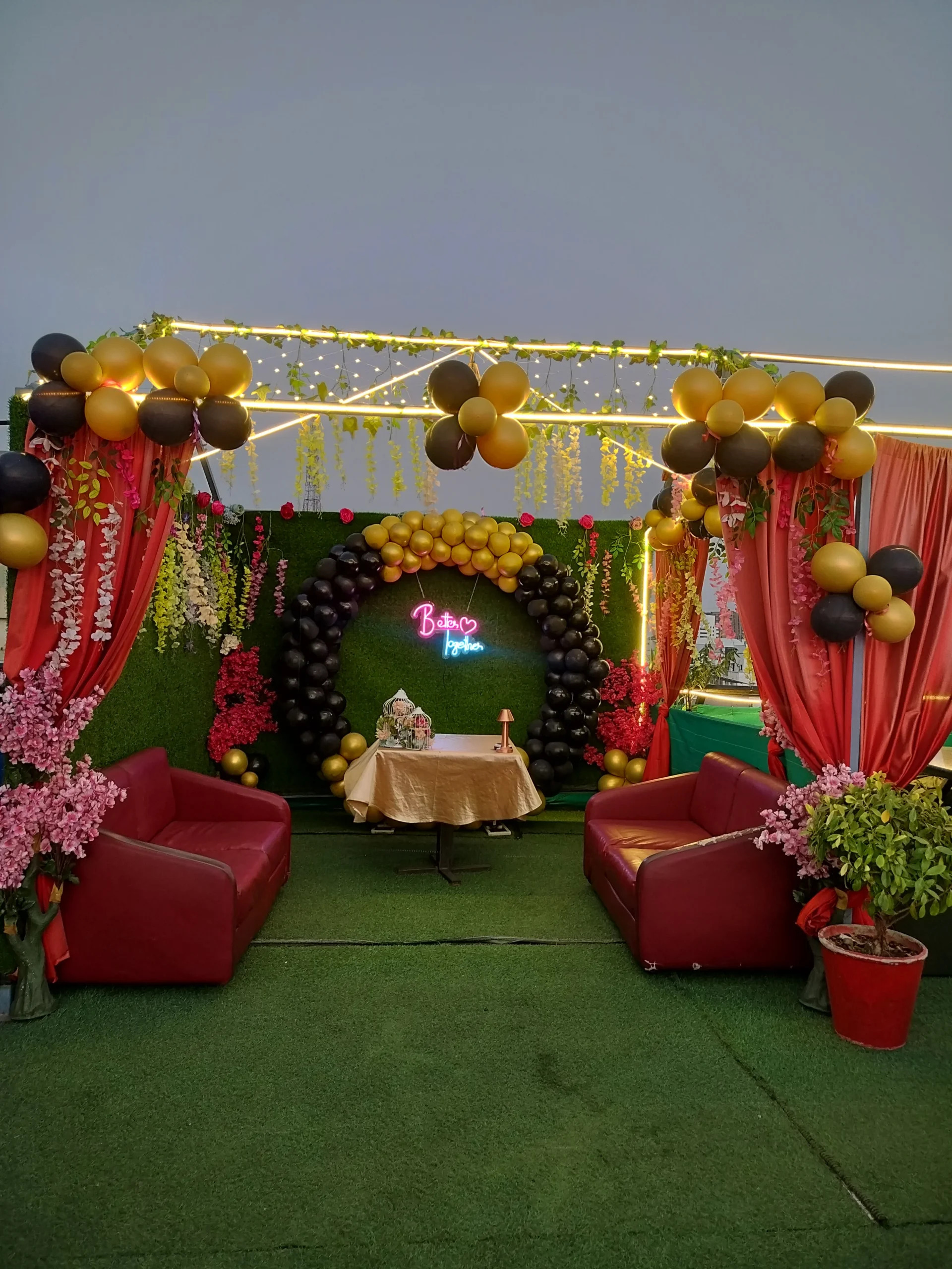 Better Together Ring Balloon Decor in Ahmedabad